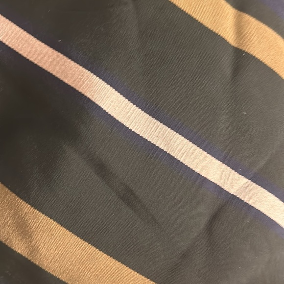 Italian palazzo trouser cotton striped Size IT 44 US 8 Made in Italy - Picture 5 of 10